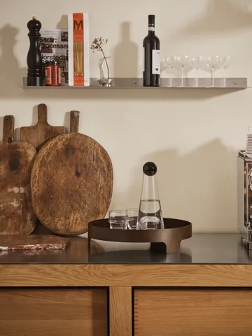 Bridge bricka - Mörk ek, Ø42 cm - Design House Stockholm