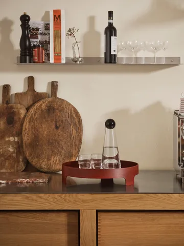 Bridge bricka - Red, Ø42 cm - Design House Stockholm