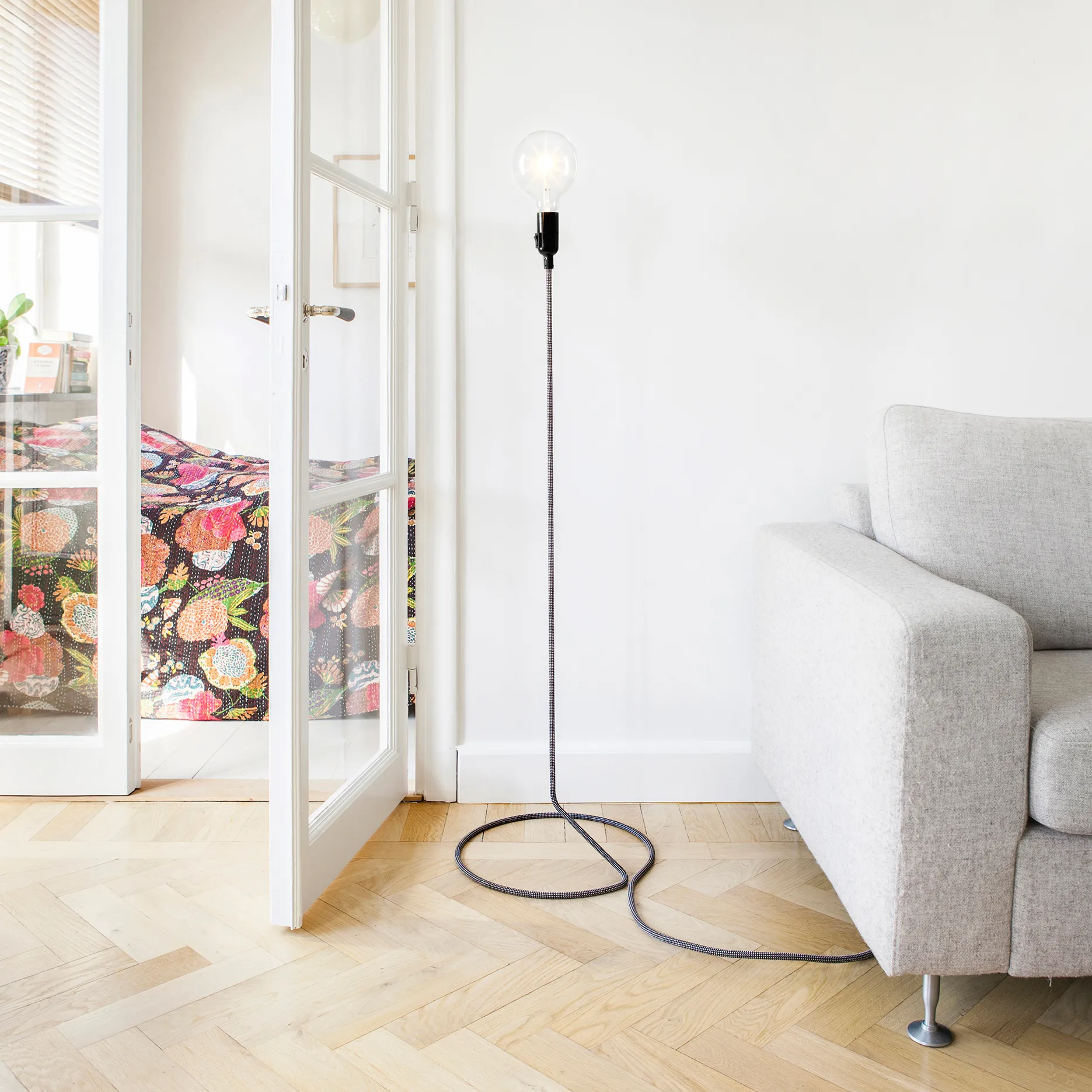 Cord lamp, Svart-vit Design House Stockholm