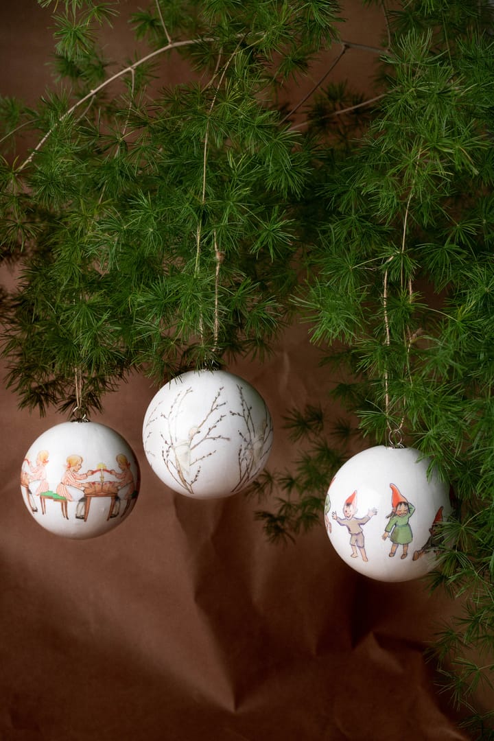 Elsa Beskow julkulor 3pack Design House Stockholm → NordicNest.se