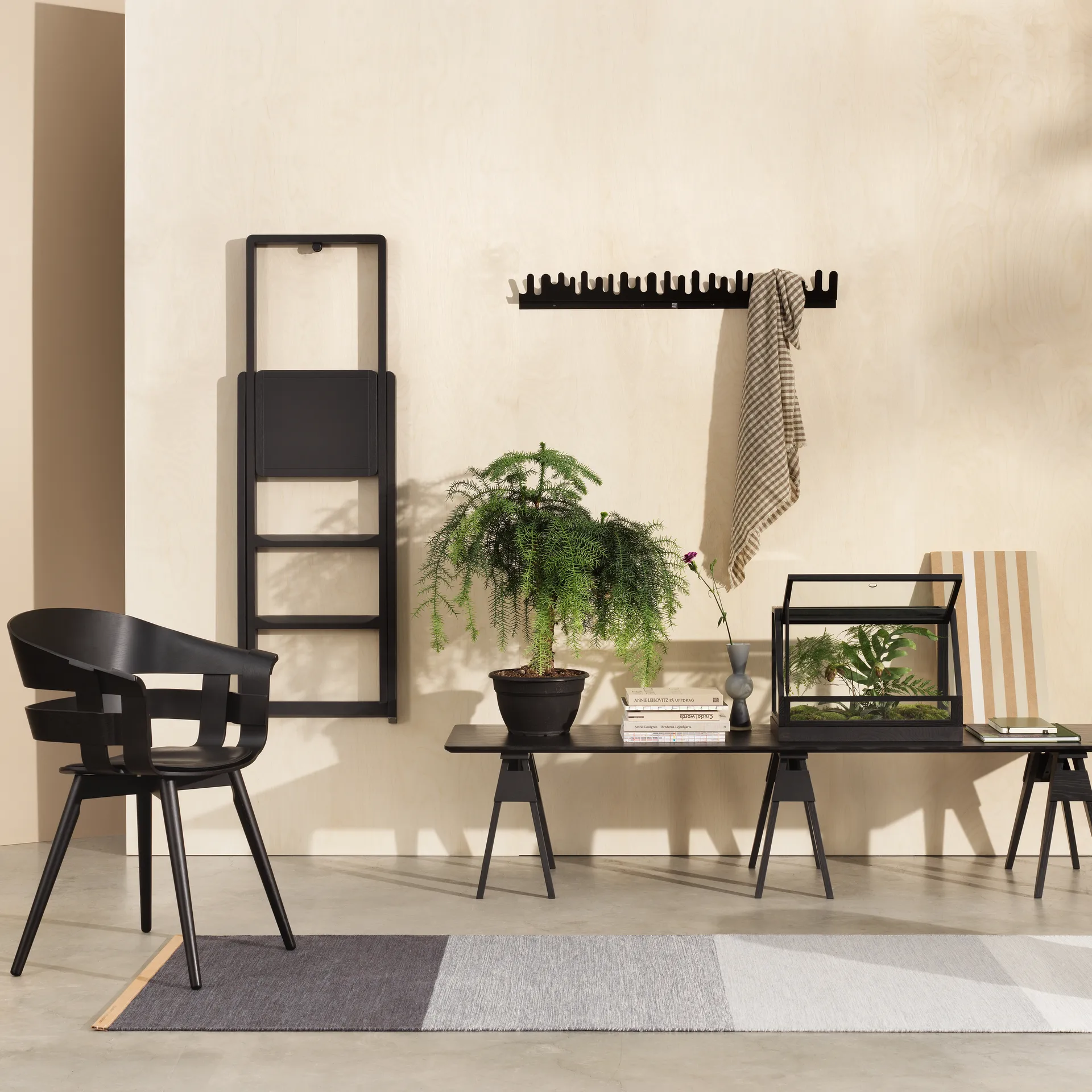 Fields matta 80x250 cm, Blå-grå Design House Stockholm
