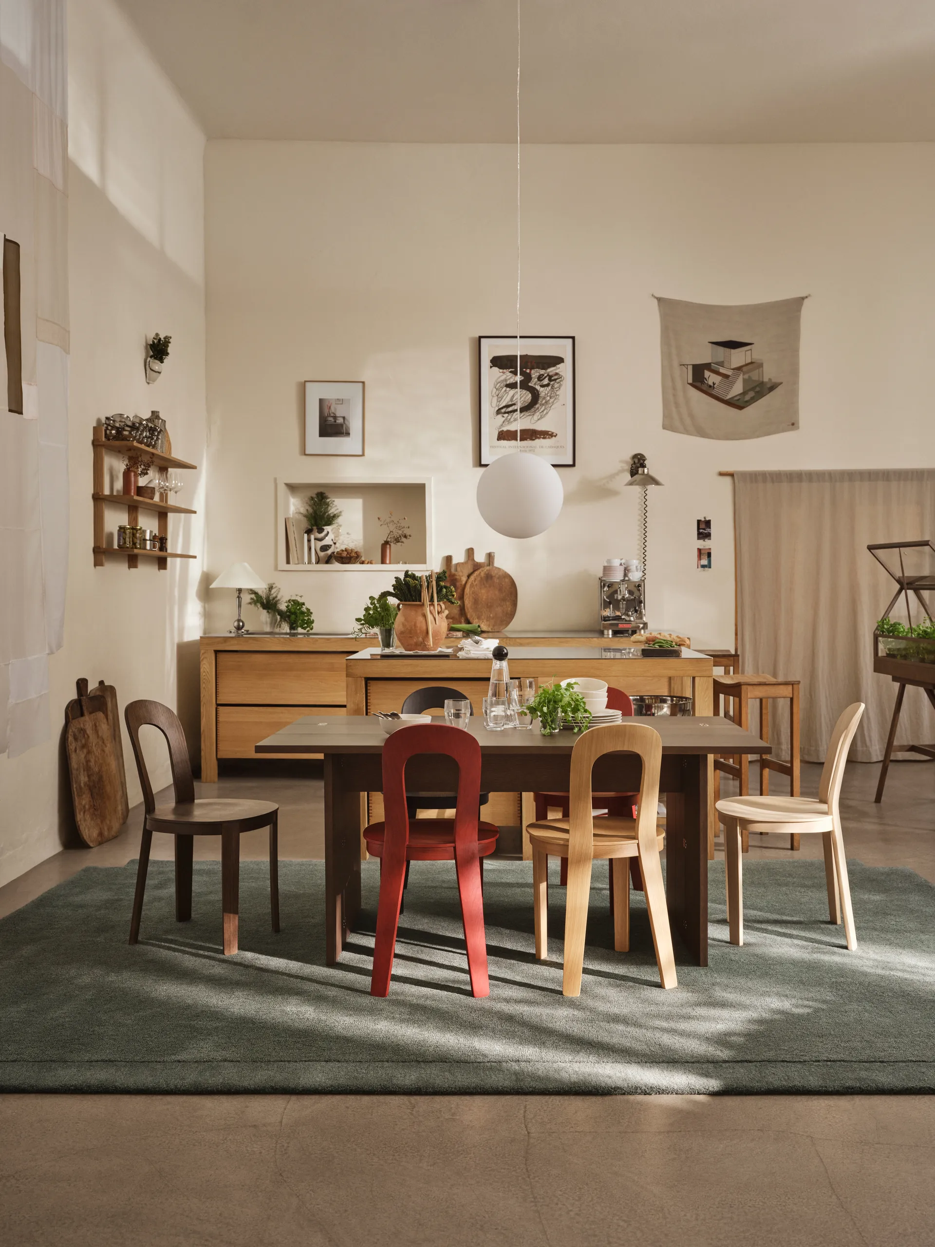 Flip bord, Mörk ek, 160 cm Design House Stockholm