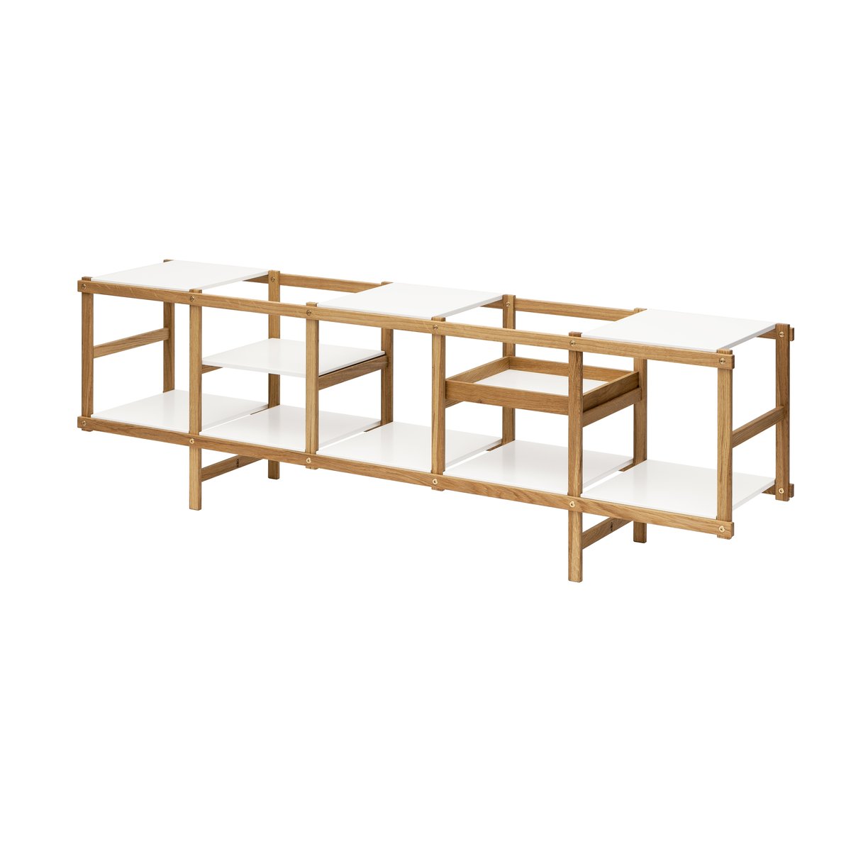 Design House Stockholm Frame hylla låg Ek-vit | Skandinavisk Design | Sideboards & Skänkar | Brun