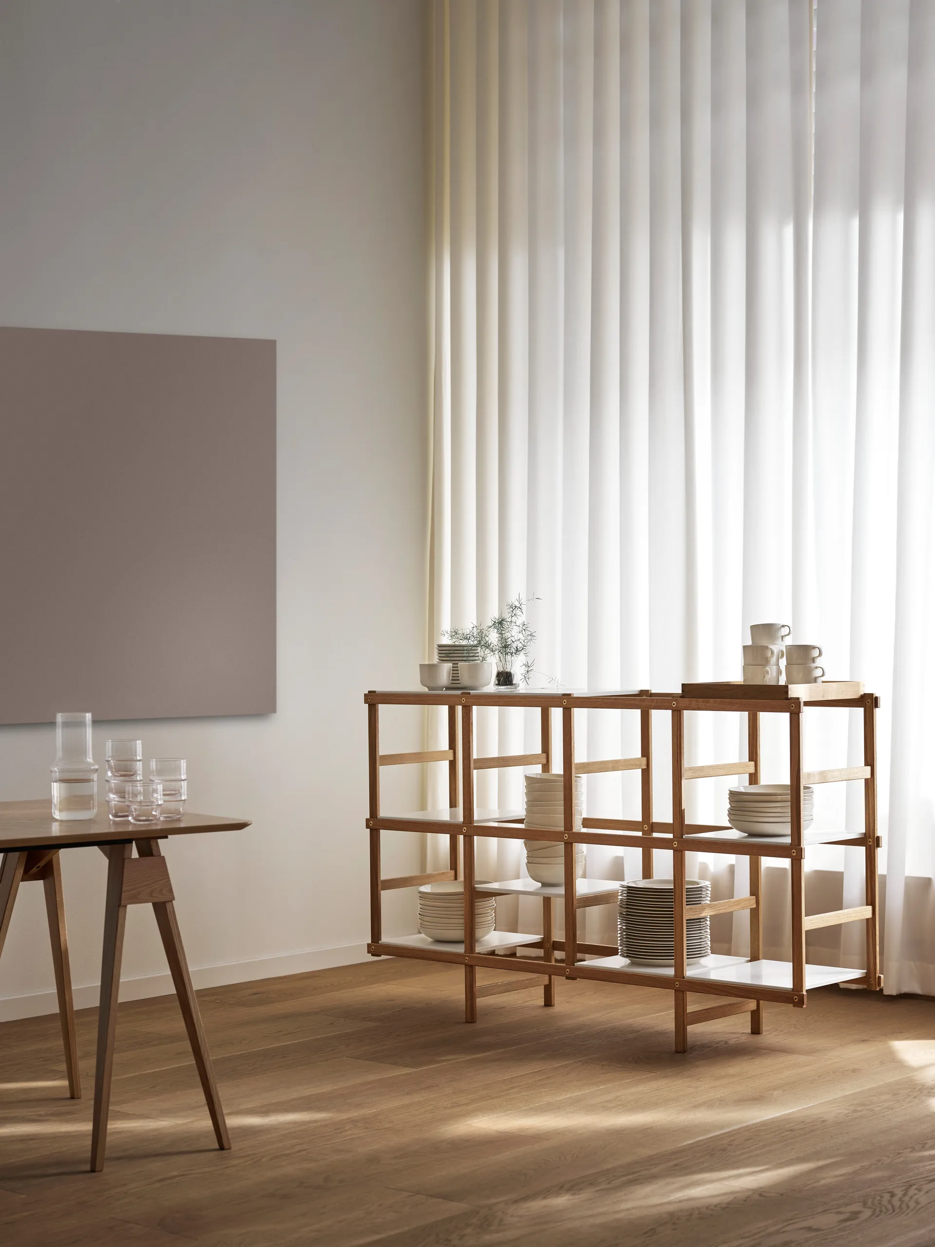 Frame hylla M 154 cm, Ek-vit Design House Stockholm