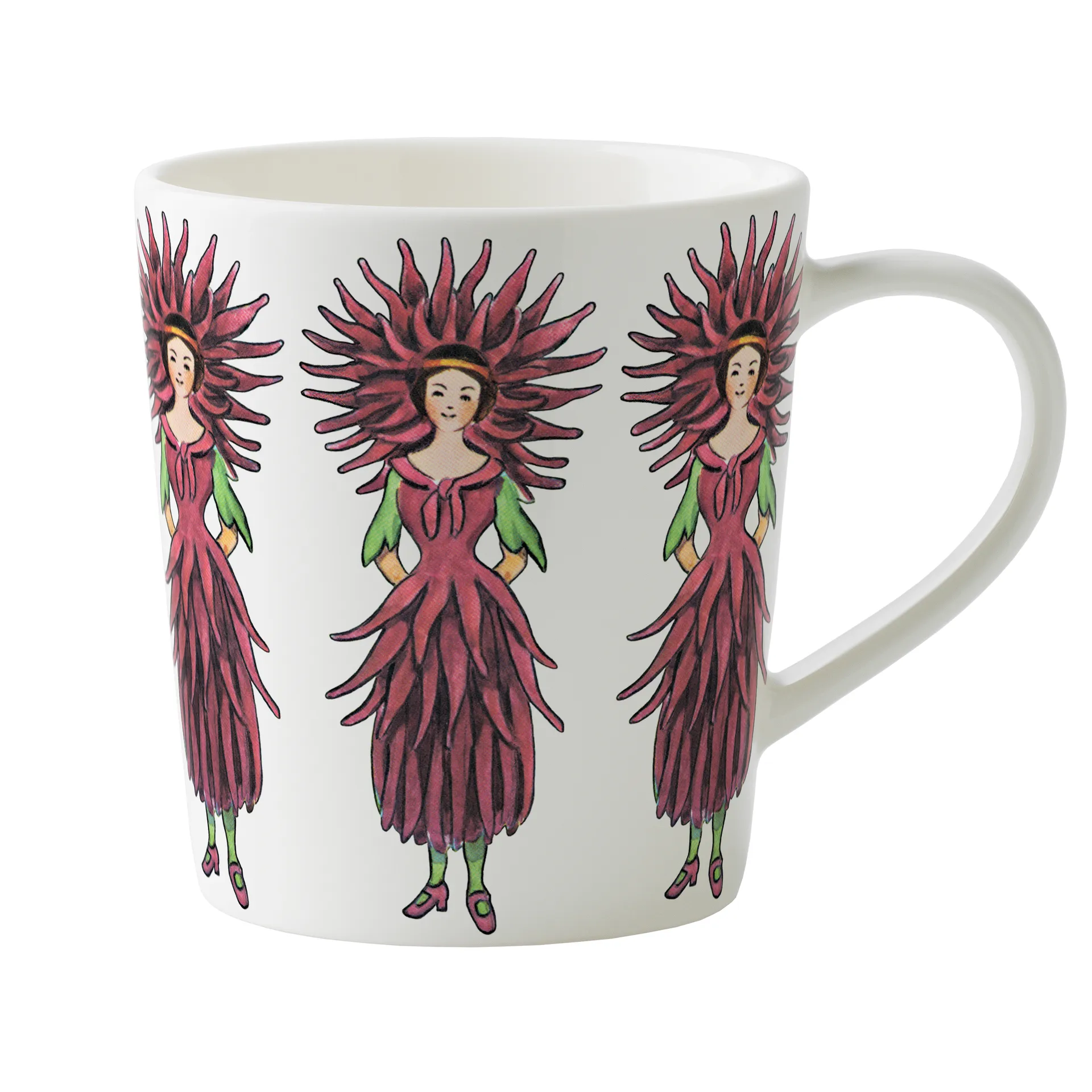 Fru Dahlia mugg med handtag, 40 cl Design House Stockholm