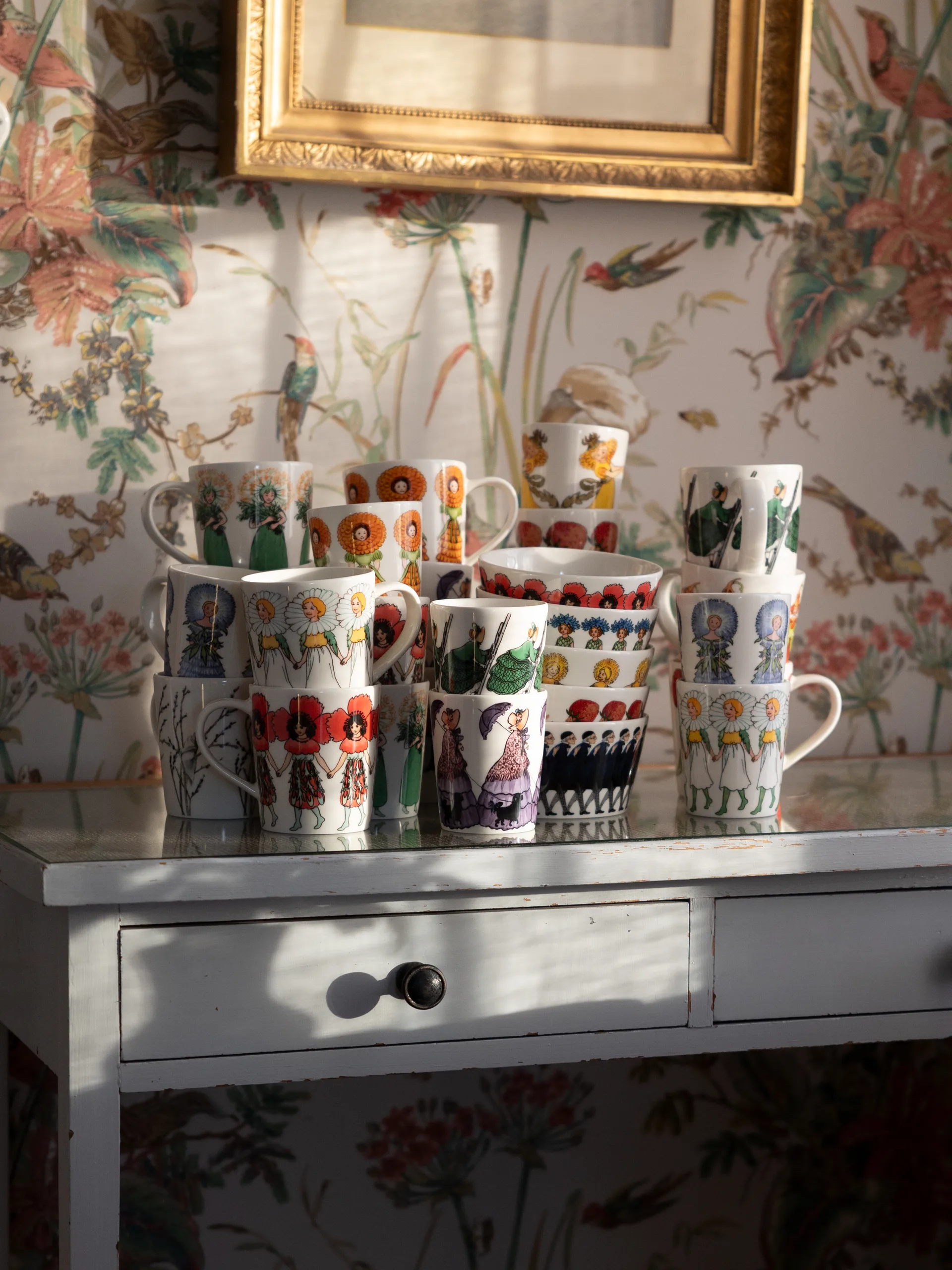 Fru Dahlia mugg med handtag, 40 cl Design House Stockholm