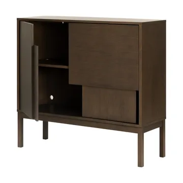 Layer sideboard - Mörk ek, 120x110, med ben - Design House Stockholm