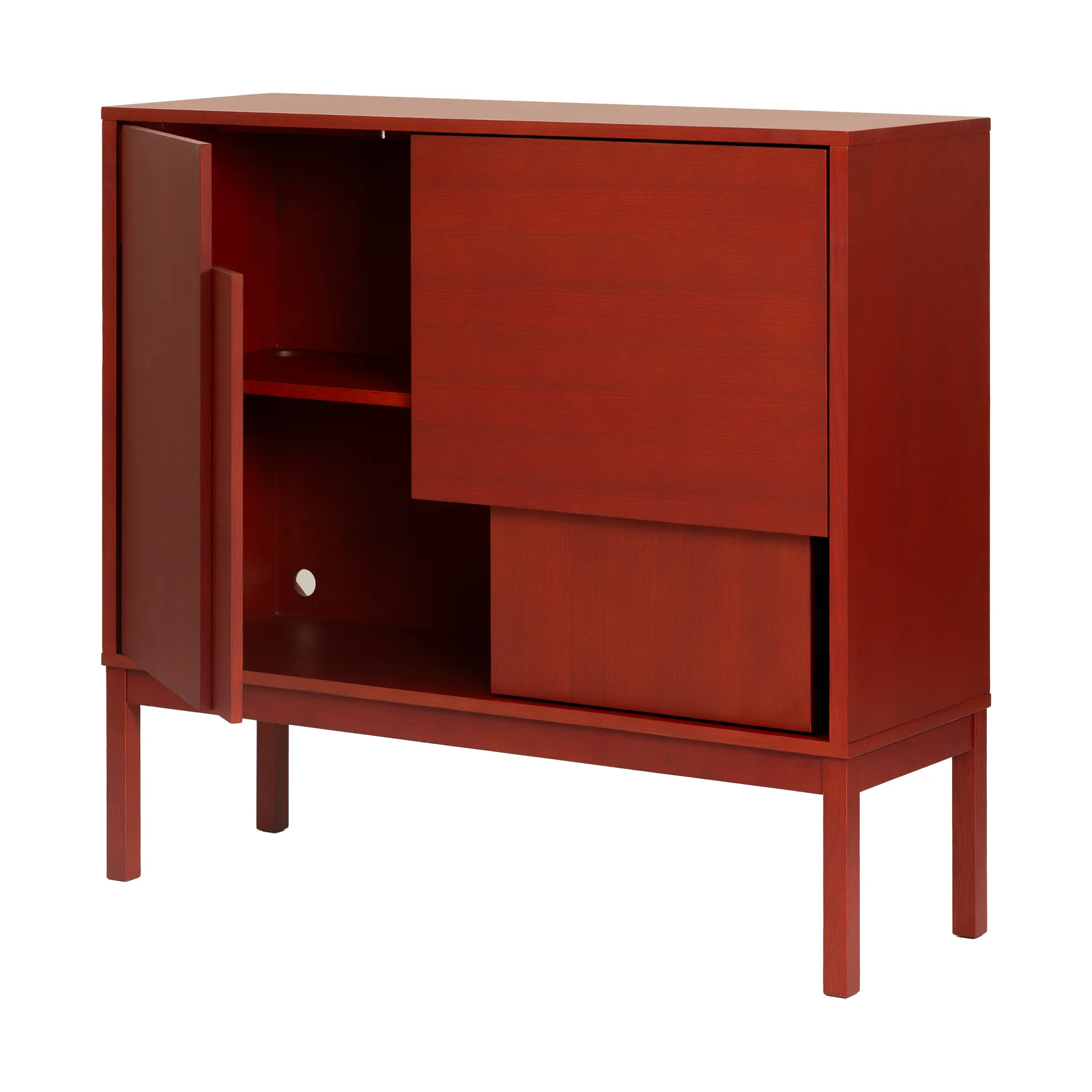 Layer sideboard, Red, 120x110, med ben Design House Stockholm