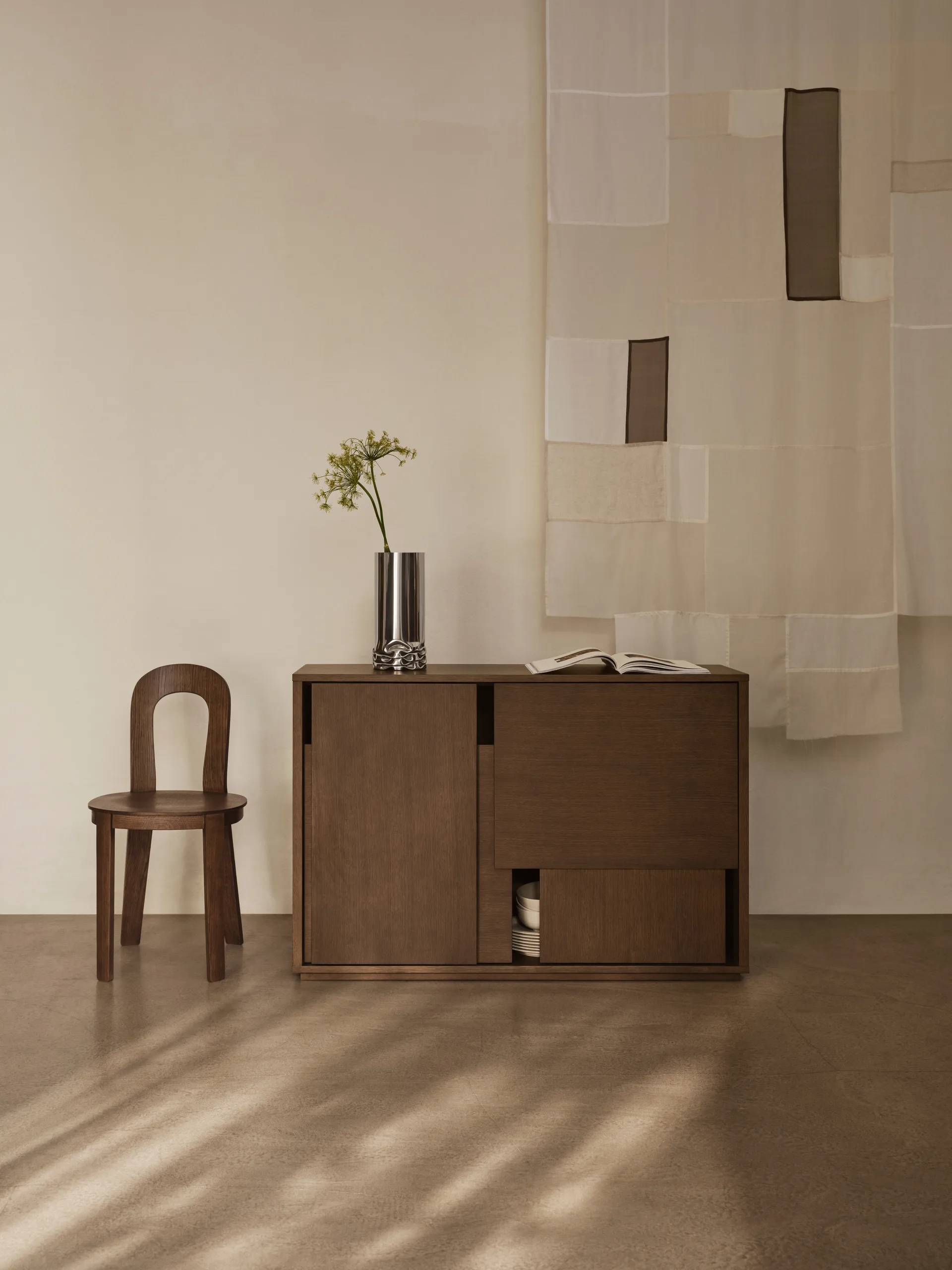 Layer sideboard, Red, 120x82 cm Design House Stockholm