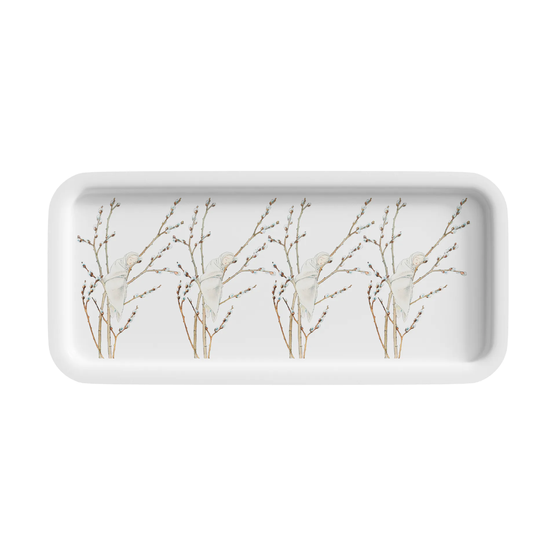 Little Willow bricka 28x13 cm, Vit Design House Stockholm