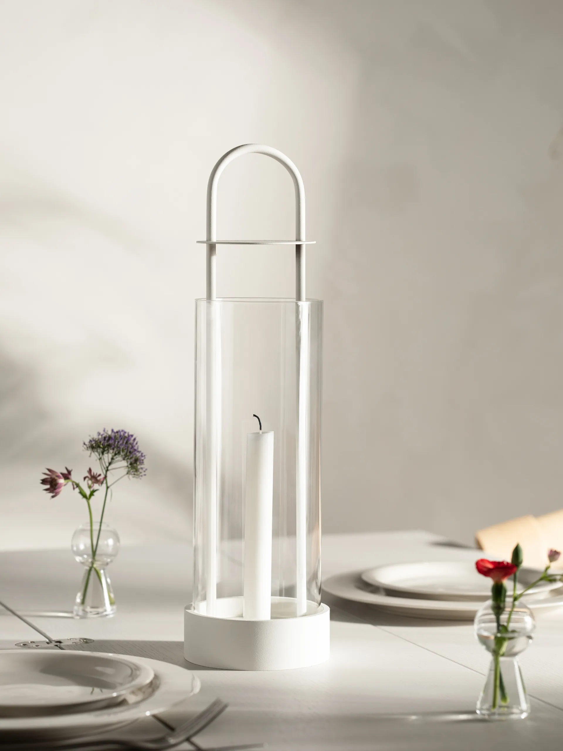 Lotus hurricane lantern, vit Design House Stockholm