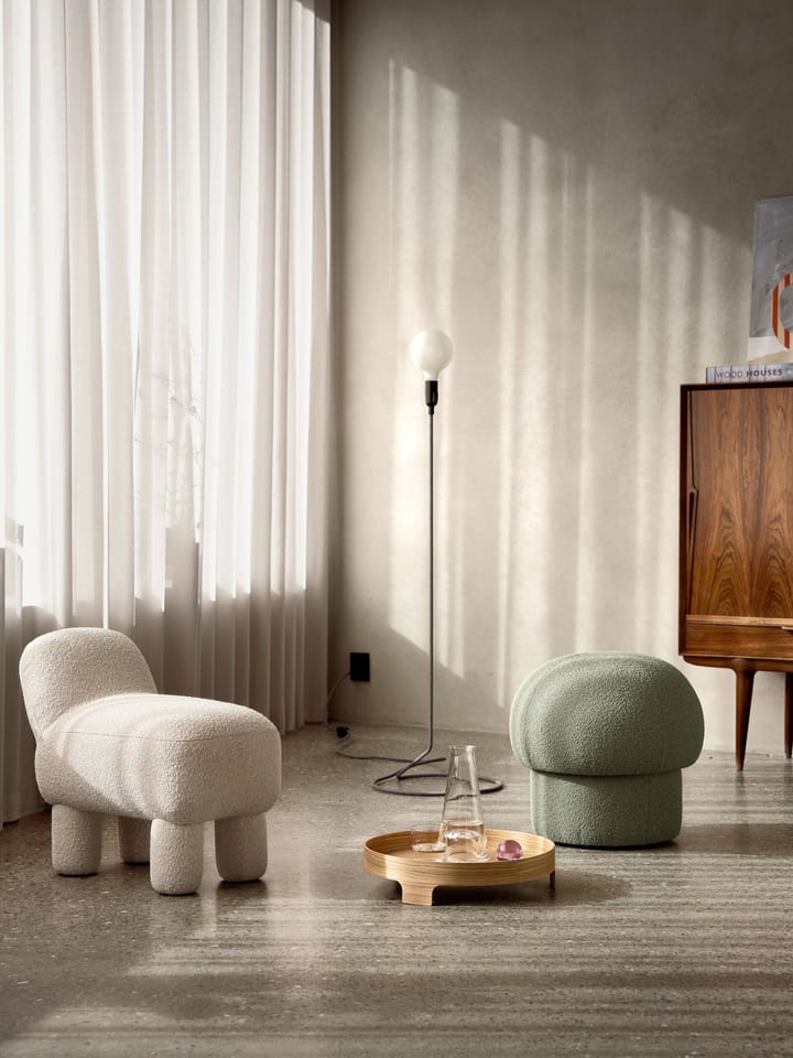 Lulu sittpuff 36x65 cm, Cream Design House Stockholm