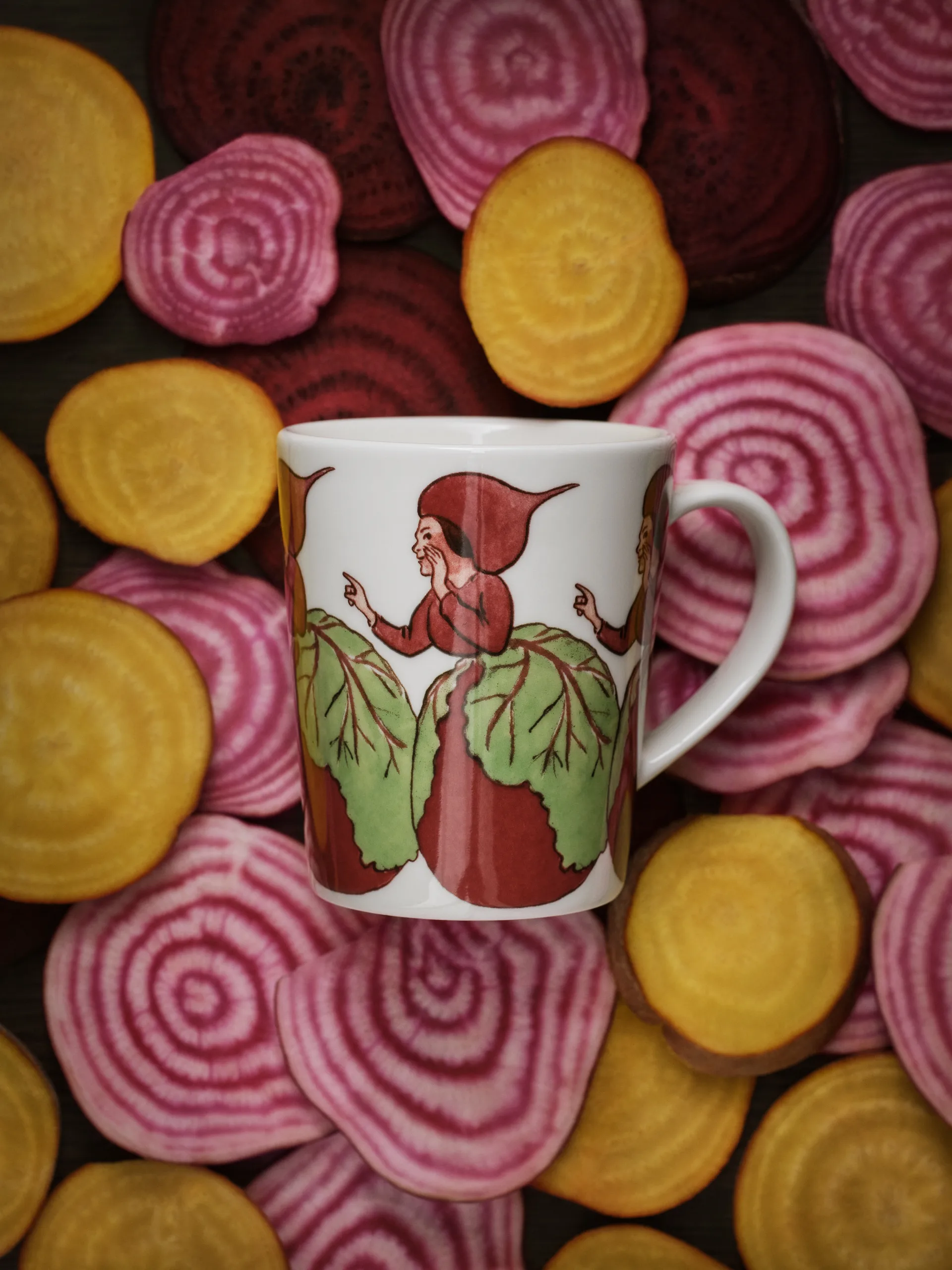 Mrs Beetroot mugg, 28 cl, med handtag Design House Stockholm