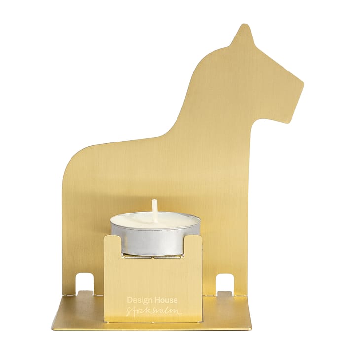 Pop-up värmeljushållare dalahäst, Mässing Design House Stockholm