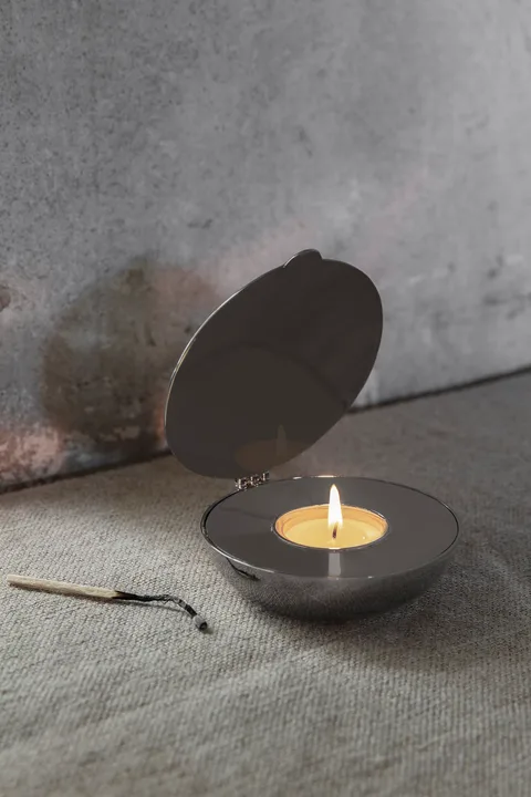 Shell ljuslykta, nickel Design House Stockholm