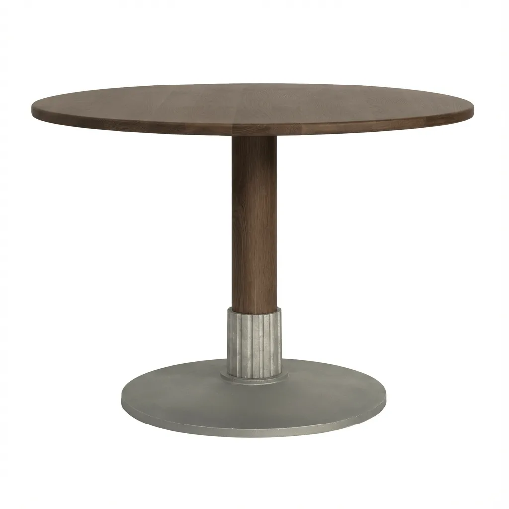 Tock Table matbord, Mörk ek, Ø110x76 cm Design House Stockholm Tock Table matbord, Mörk ek, Ø110x76 cm Design House Stockholm