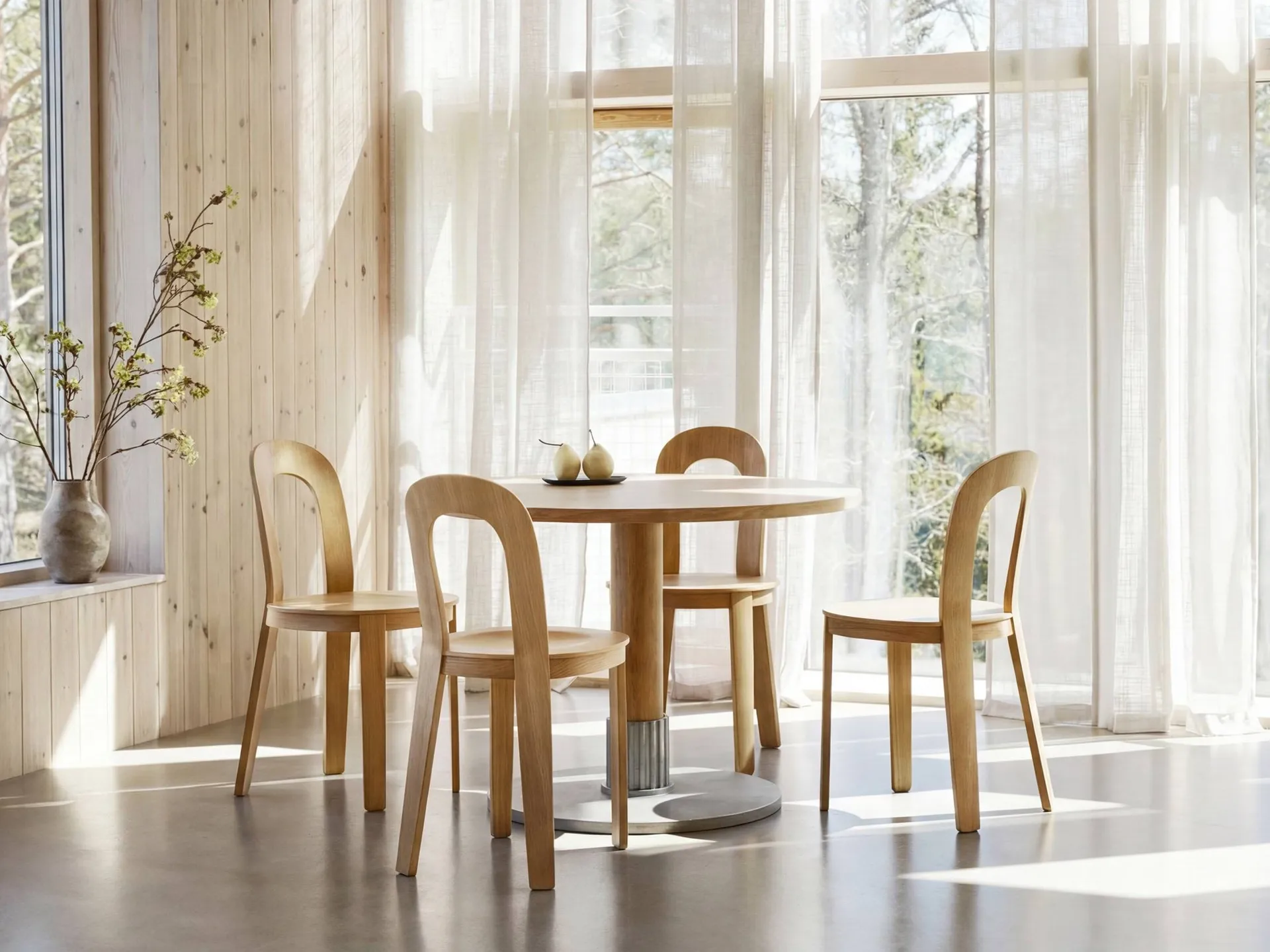 Tock Table matbord, Mörk ek, Ø110x76 cm Design House Stockholm Tock Table matbord, Mörk ek, Ø110x76 cm Design House Stockholm