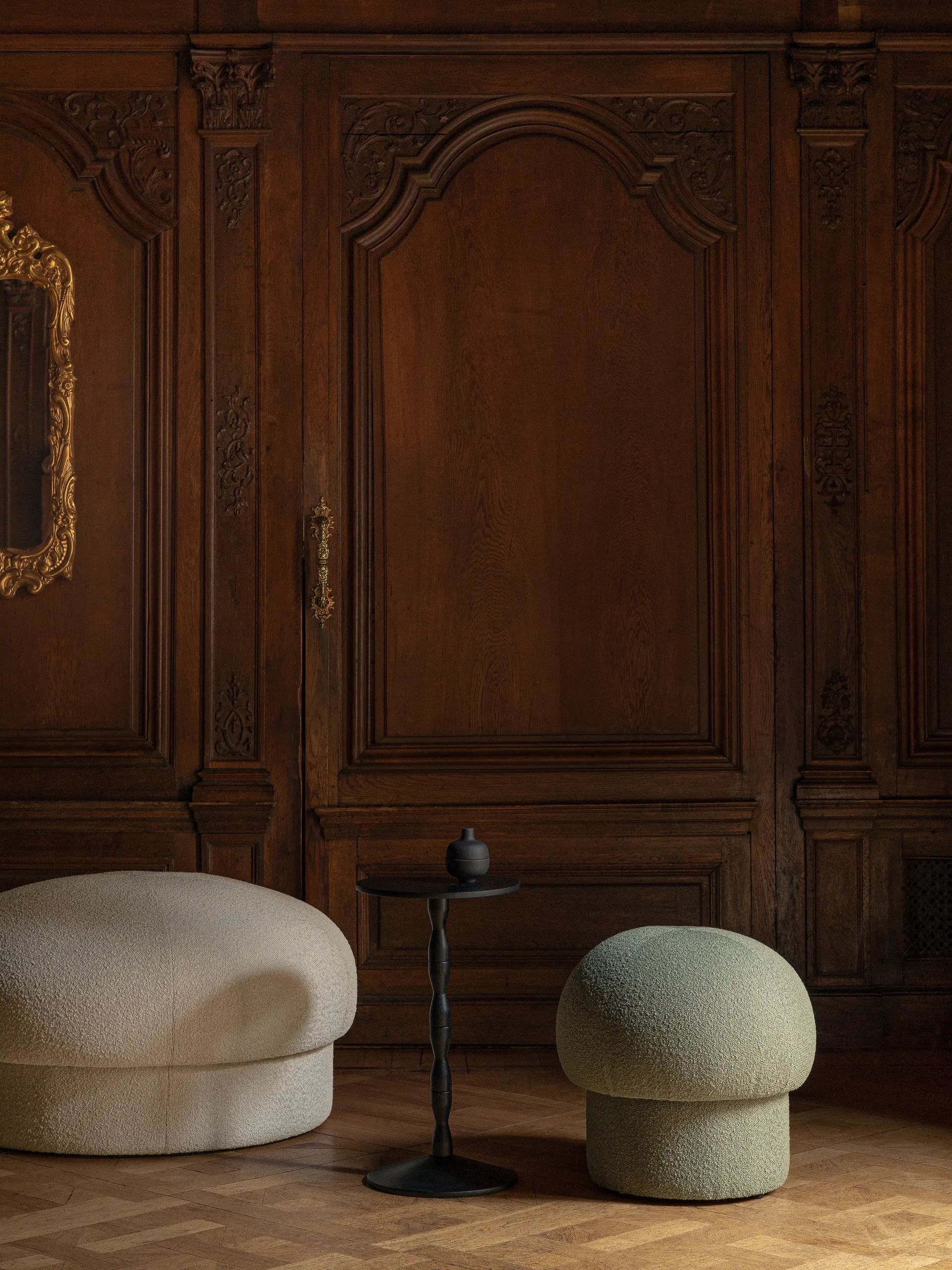 Uno puff Ø94 cm, Cream Design House Stockholm