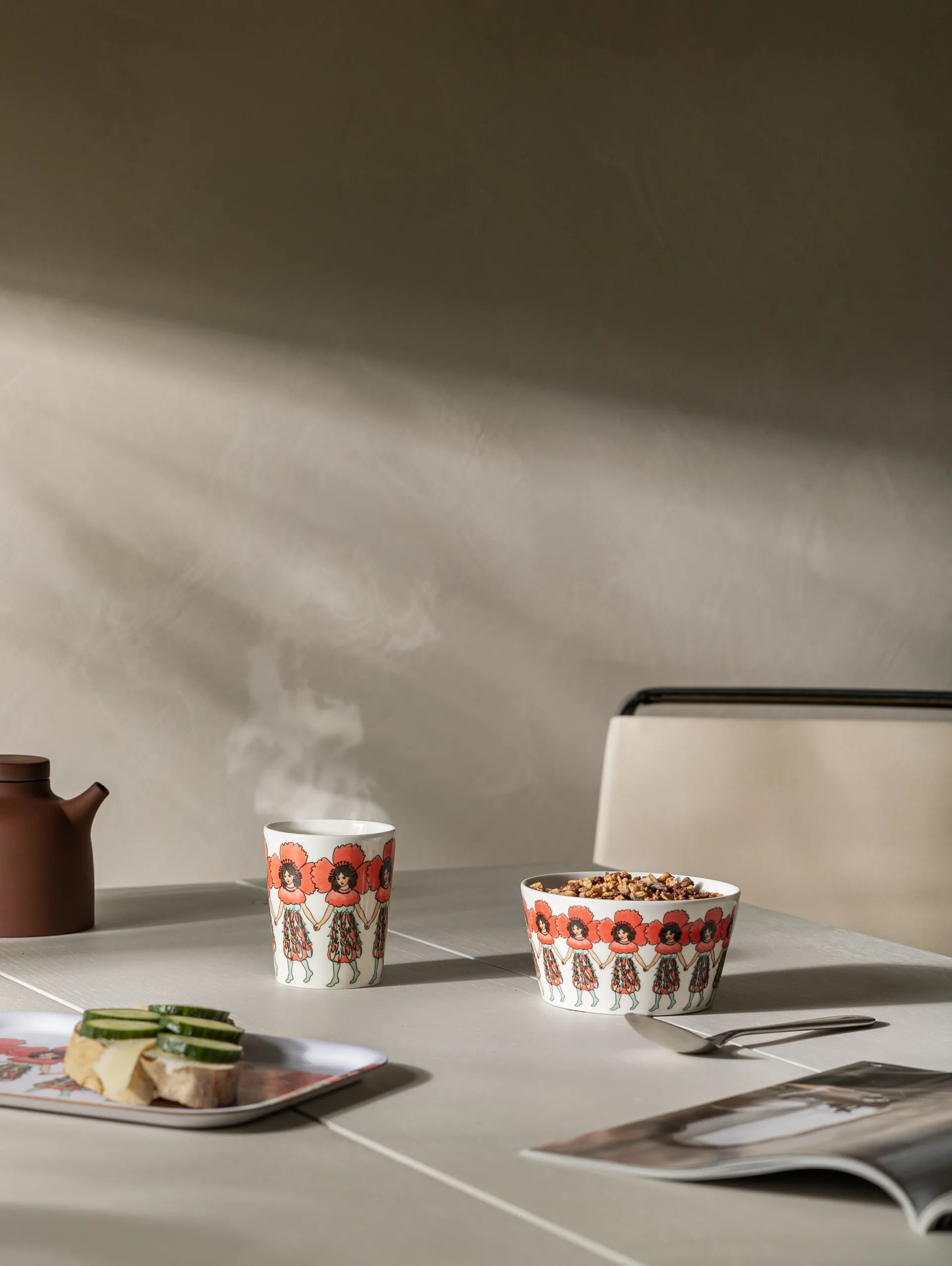 Vallmo bricka, poppy Design House Stockholm