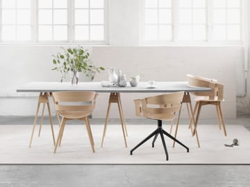 Wick Chair kontorsstol - ek-grå metallben - Design House Stockholm