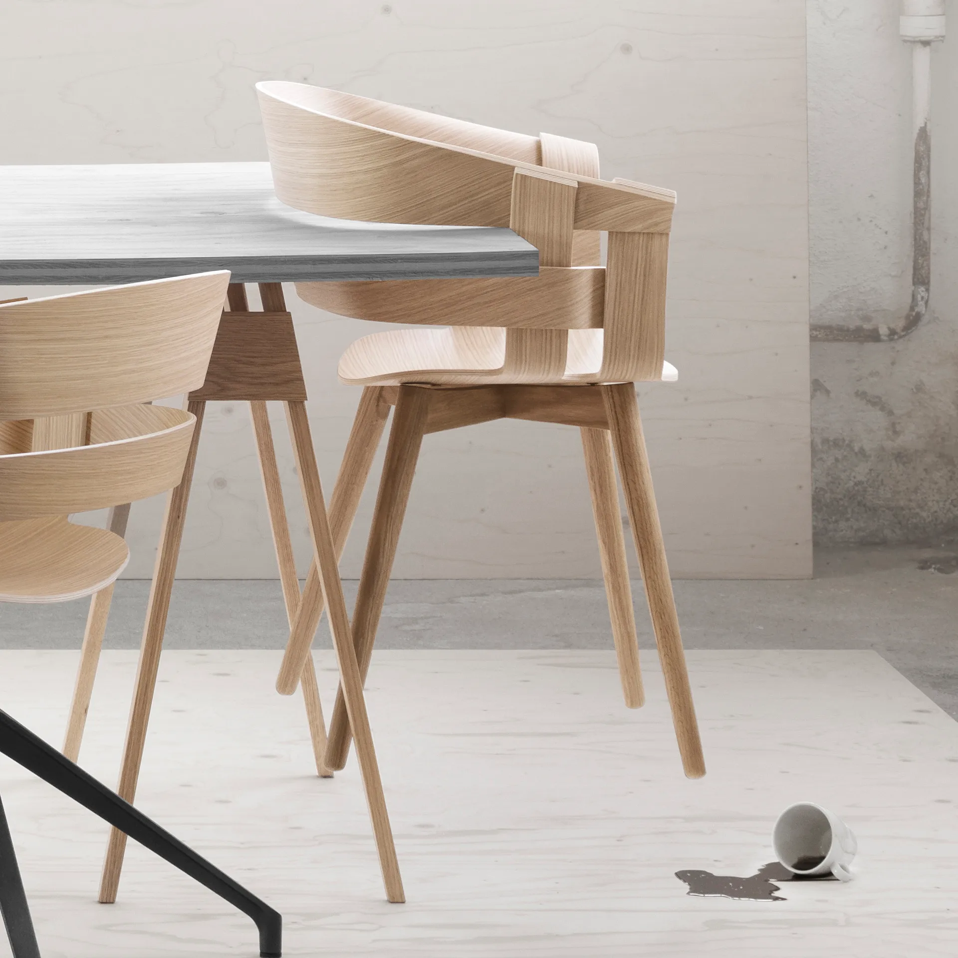 Wick Chair stol, ek-ekben Design House Stockholm