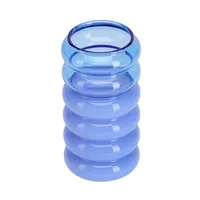 Design Letters Bubble 2-i-1 vas och ljusstake 13,5 cm Blue