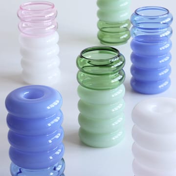 Bubble 2-i-1 vas och ljusstake 13,5 cm - Blue - Design Letters
