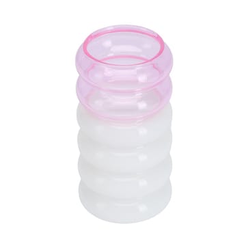 Bubble 2-i-1 vas och ljusstake 13,5 cm - Pink - Design Letters