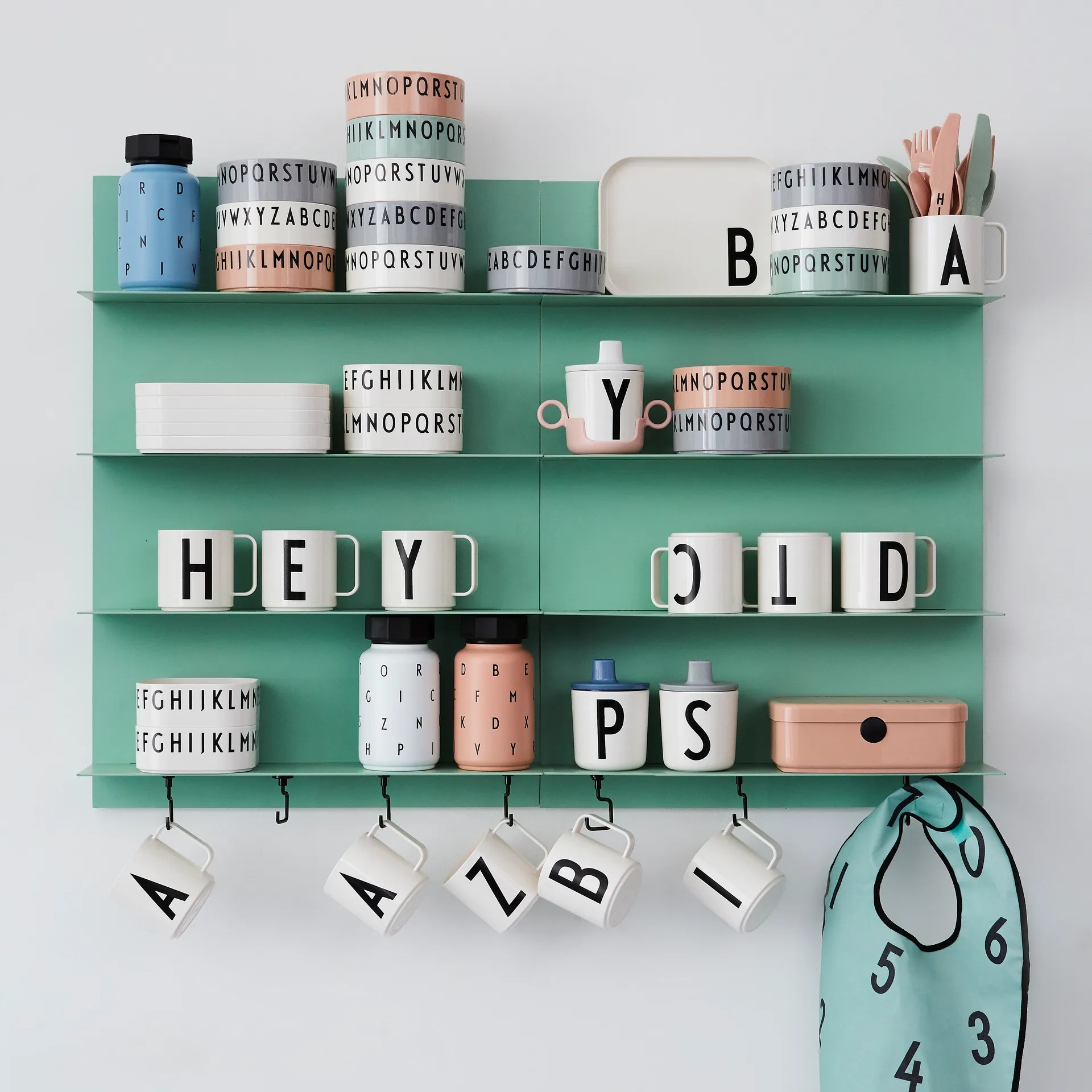 Design Letters barn termosflaska, Rosa Design Letters