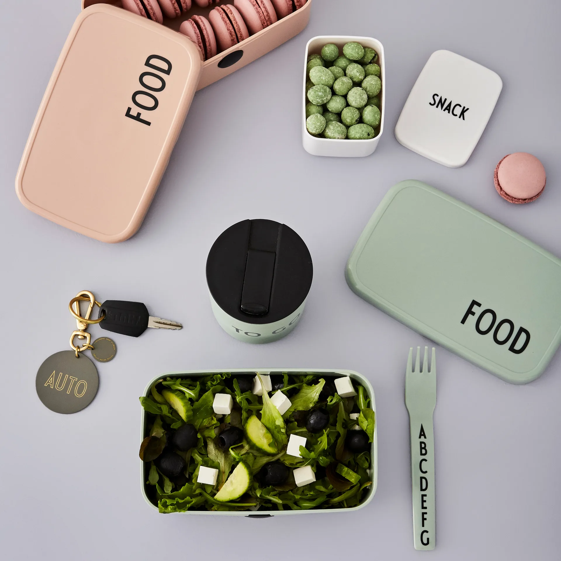 Design Letters barnbestick melamin, Grön Design Letters