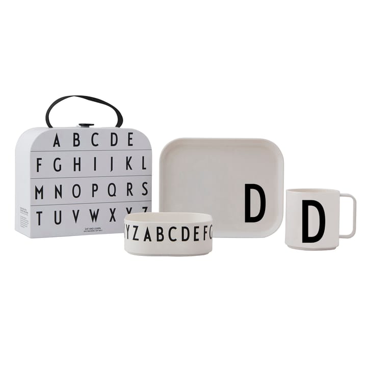 Design Letters barnservis set - D - Design Letters