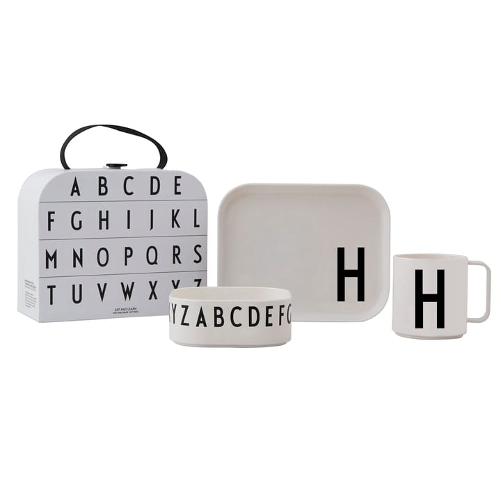Design Letters barnservis set - H - Design Letters
