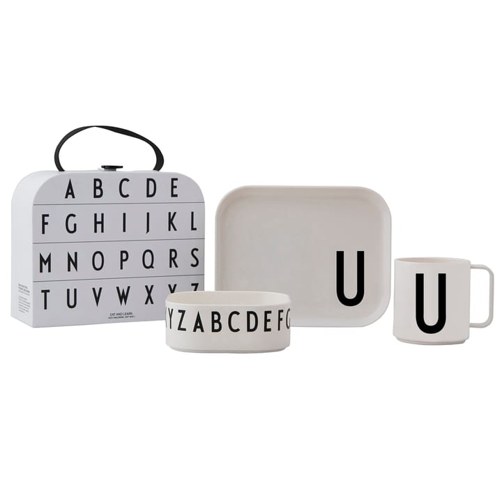 Design Letters barnservis set - U - Design Letters