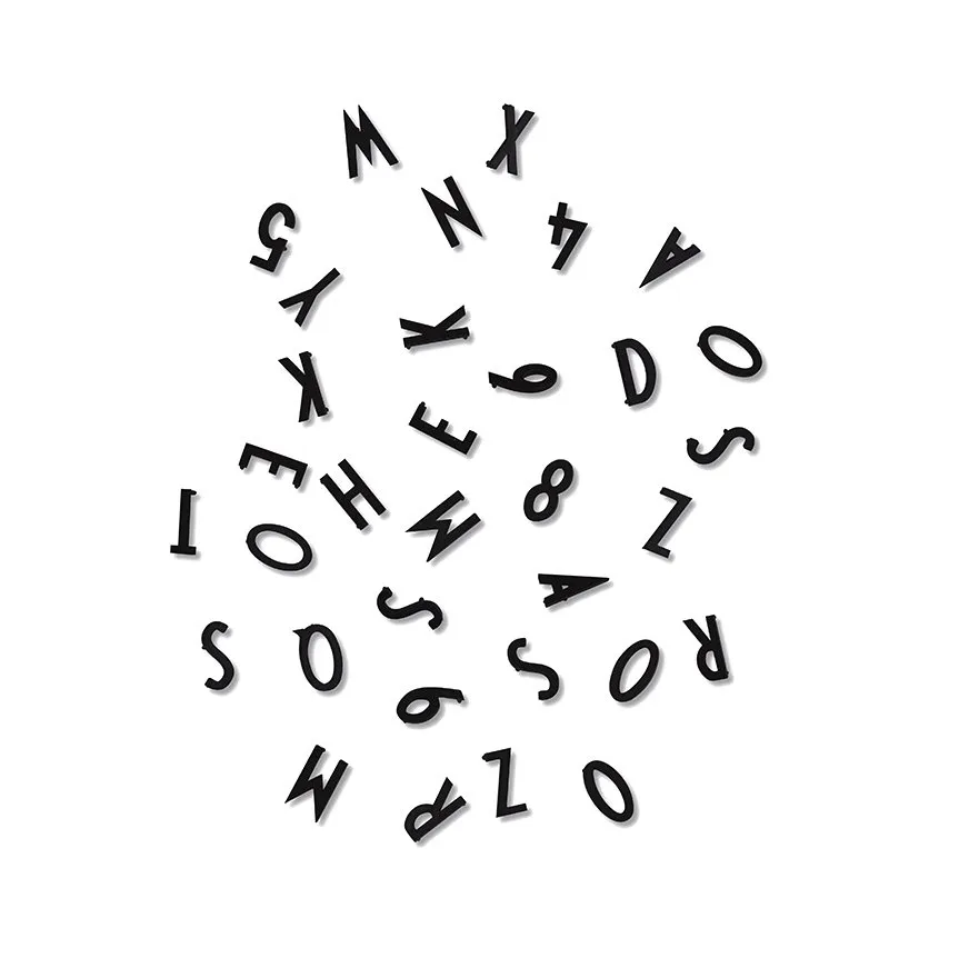Design Letters Design Letters bokstavsbox Svarta bokstäver