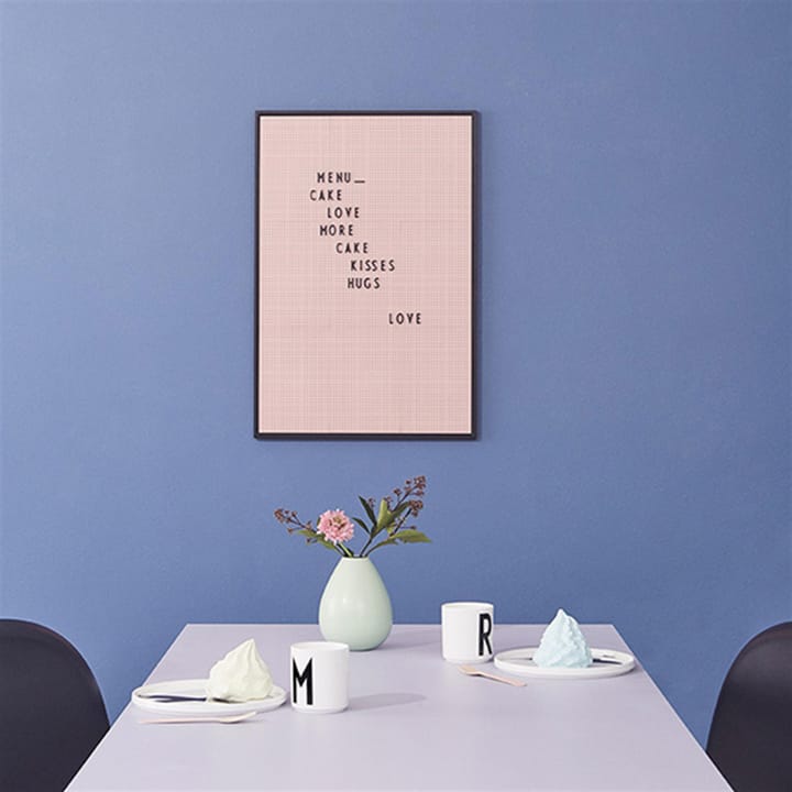 Design Letters bokstavstavla A2, Rosa Design Letters