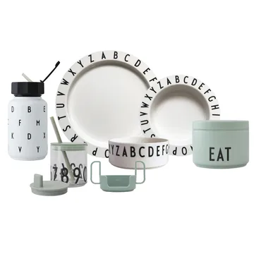Design Letters Eat & Learn Premium gåvoset - Grön-vit - Design Letters