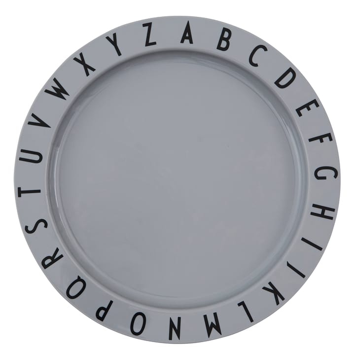 Design Letters Eat&Learn tallrik, Grå Design Letters