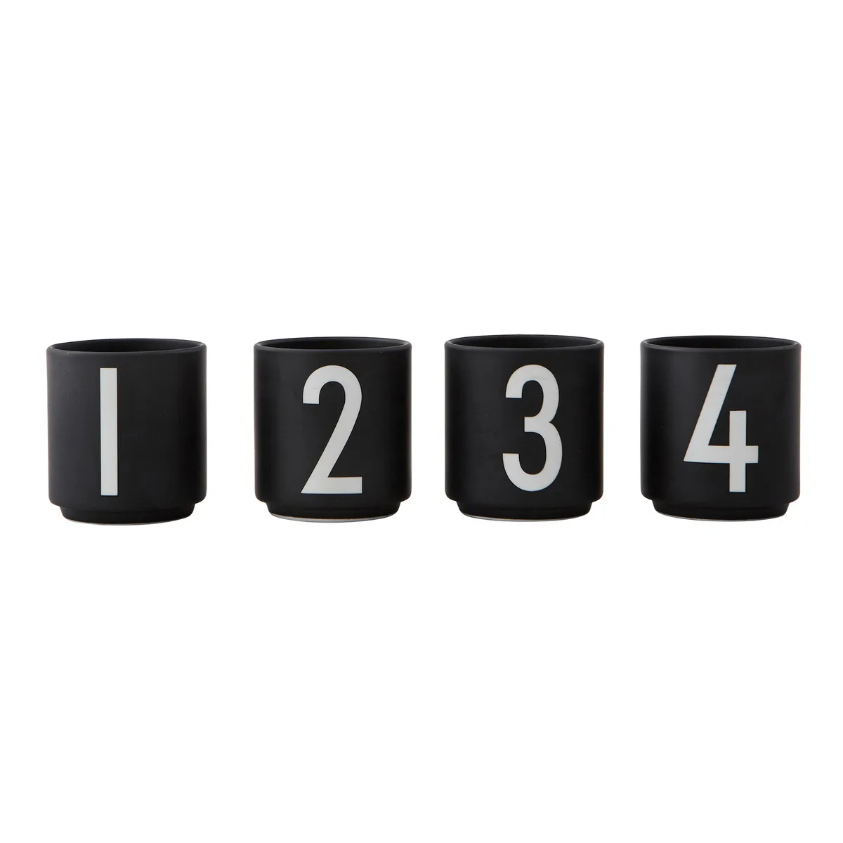 Design Letters Design Letters espressokoppar 4-pack svart 4-pack