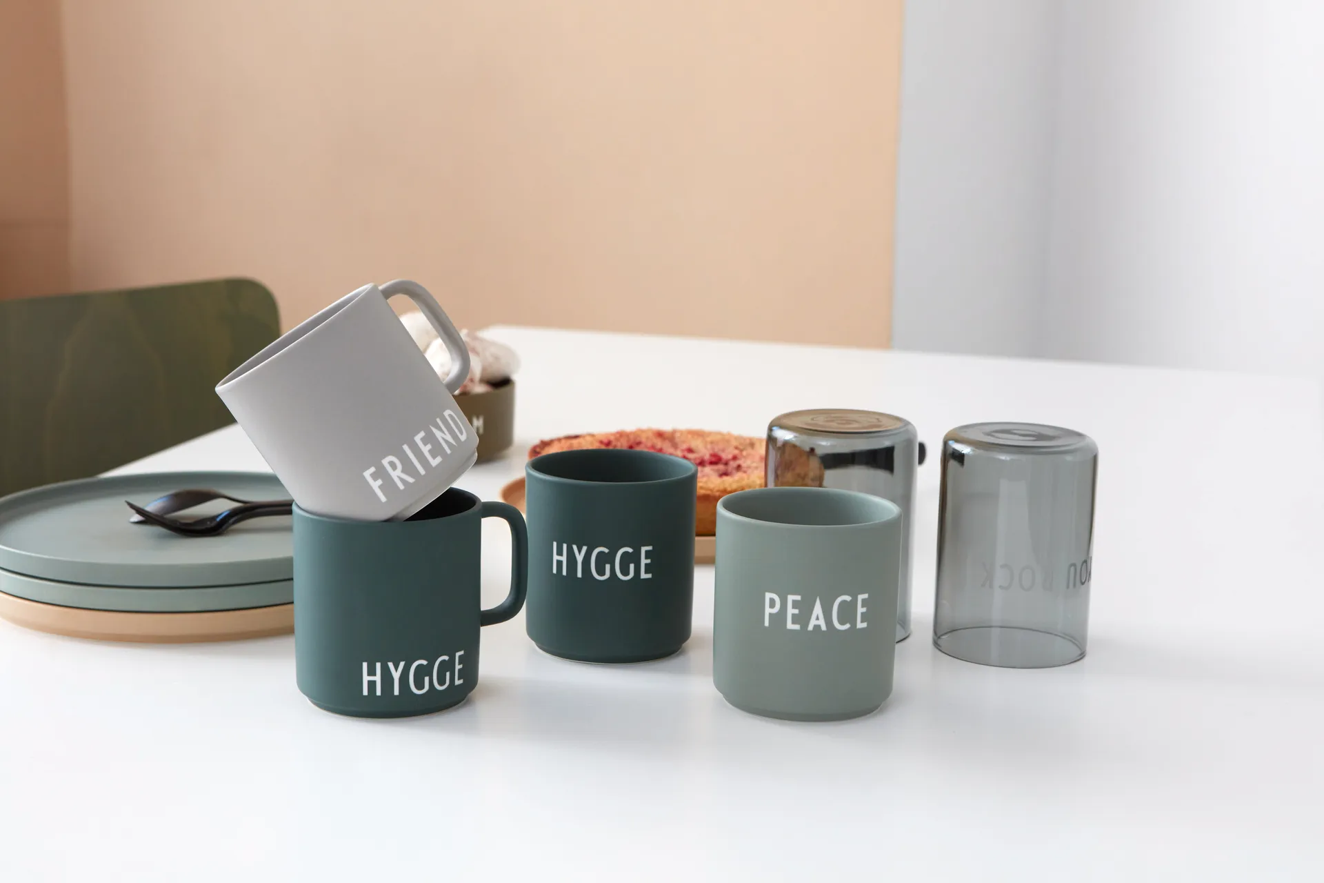 Design Letters favoritkopp 25 cl, Hygge-dark green Design Letters