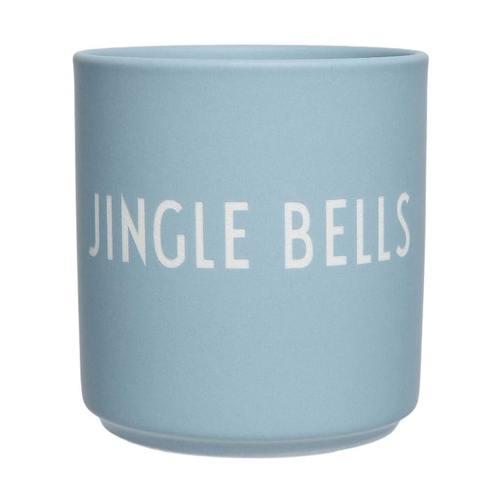 Design Letters favoritkopp 25 cl - Jingle bells-light blue - Design Letters
