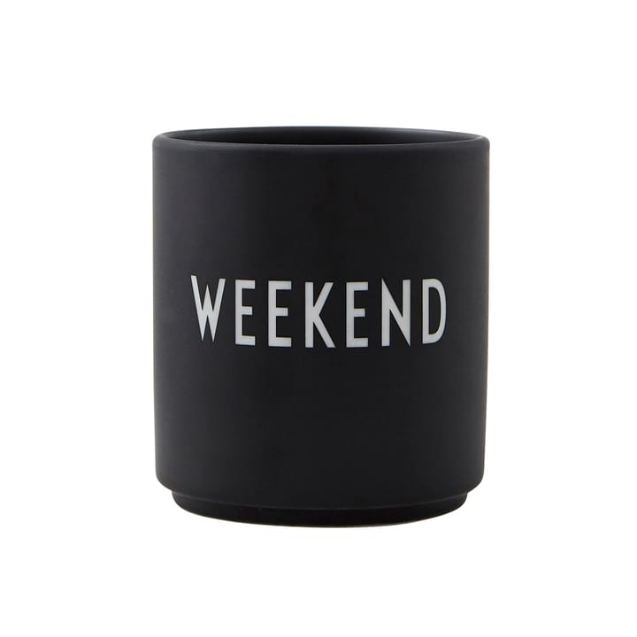 Design Letters favoritkopp 25 cl - Weekend-black - Design Letters