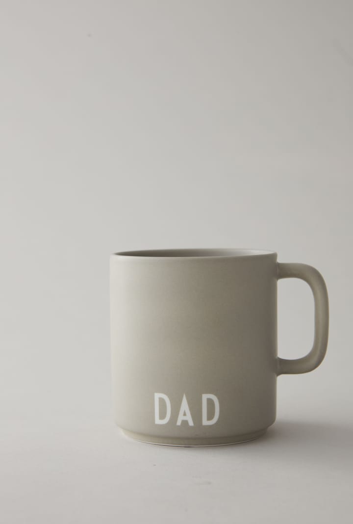 Design Letters favoritkopp med handtag 25 cl, Cool grey Design Letters