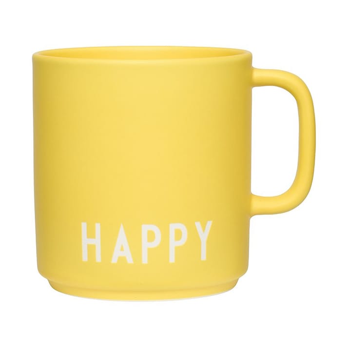 Design Letters favoritkopp med handtag 25 cl - Yellow - Design Letters