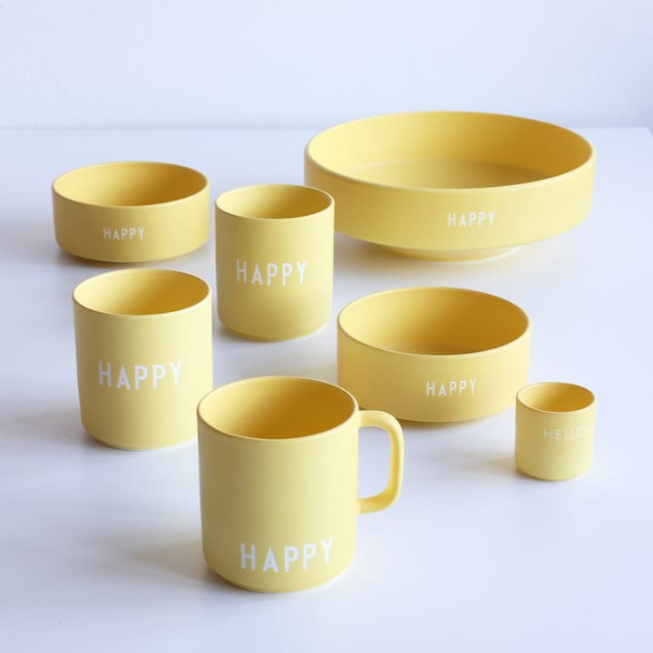 Design Letters favoritkopp med handtag 25 cl - Yellow - Design Letters