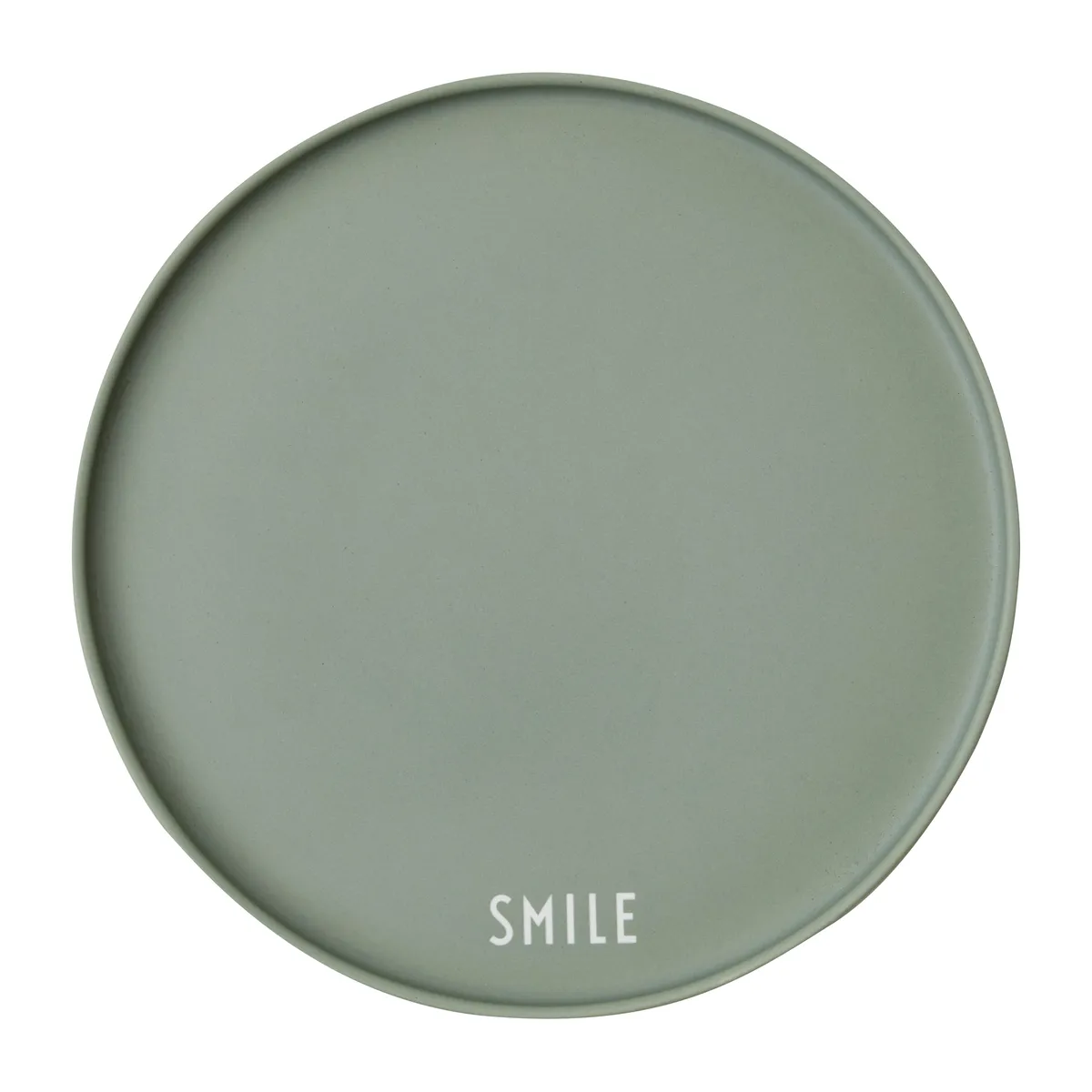 Design Letters Design Letters favorittallrik Ø22 cm Smile-green
