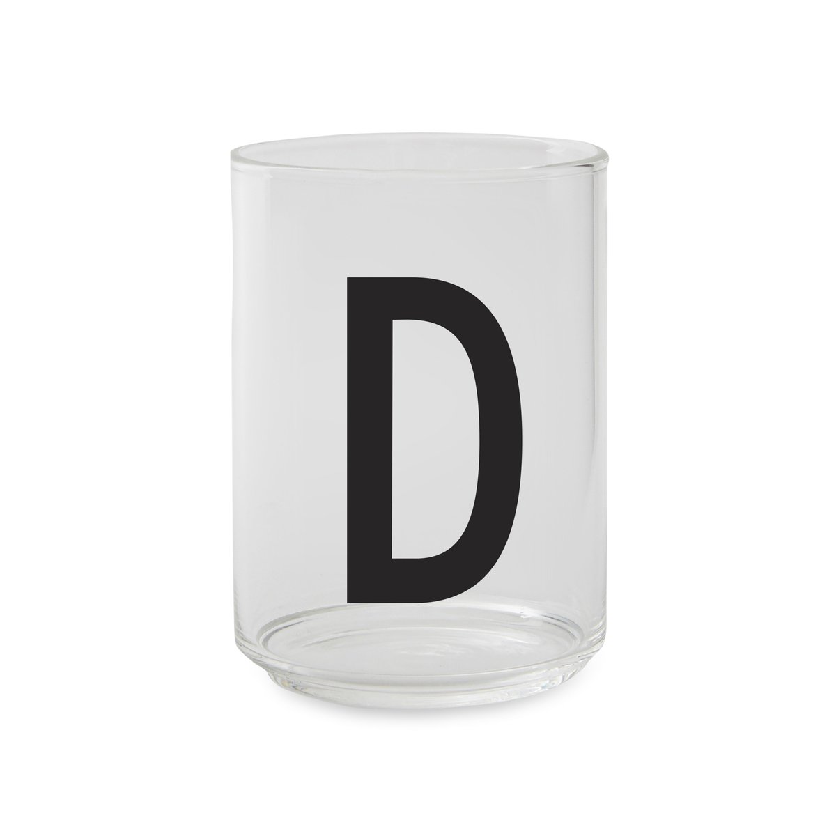 Design Letters glas D | Skandinavisk Design | Dricksglas | Transparent
