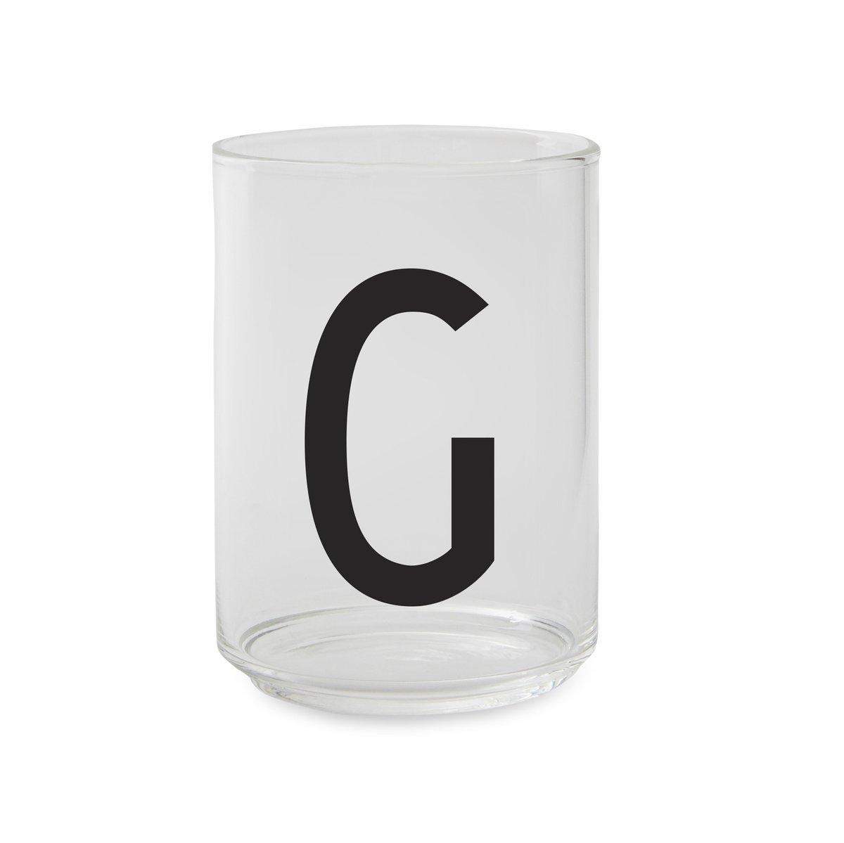 Design Letters glas G | Skandinavisk Design | Dricksglas | Transparent