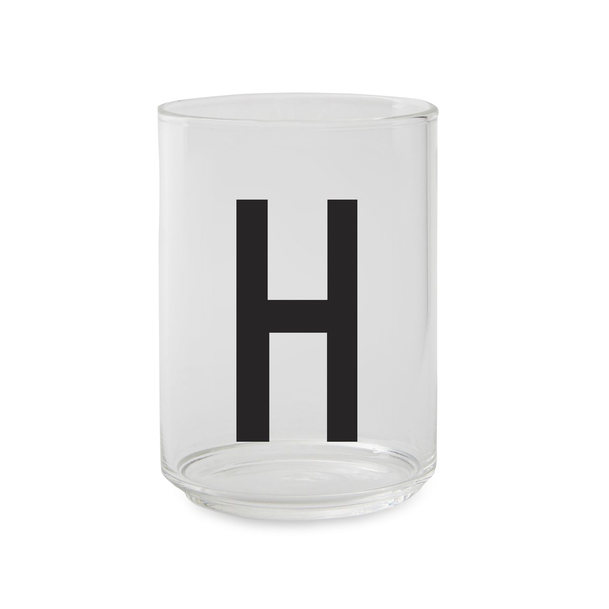 Design Letters glas H | Skandinavisk Design | Dricksglas | Transparent