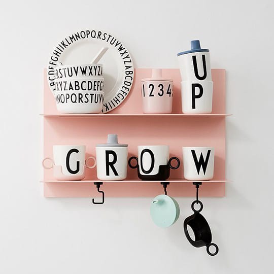 Design Letters handtag till kopp - rosa - Design Letters