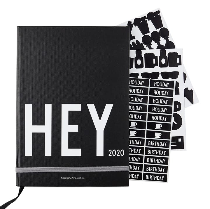 Design Letters kalender 2020, Svart Design Letters